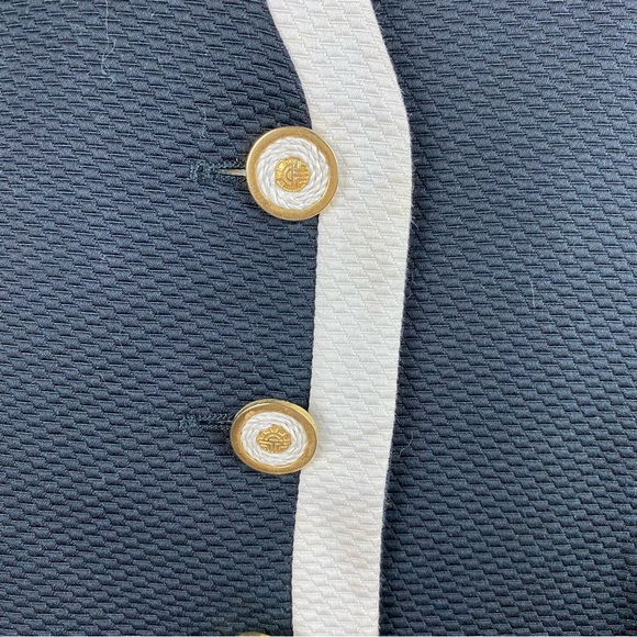 Louis Feraud Black Womens Blazer Jacket Accent Buttons - Picture 4 of 8